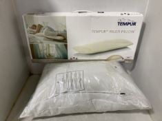 2 X ASSORTED PILLOWS TO INCLUDE TEMPUR MULTI PILLOW .