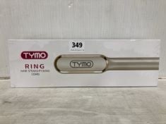 1 X TYMO RING HAIR STRAIGHTENING COMB .