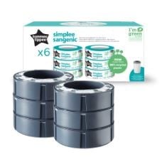 BOX OF ASSORTED ITEMS TO INCLUDE TOMMEE TIPPEE SIMPLEE SANGENIC NAPPY BIN REFILLS, SUSTAINABLY SOURCED ANTIBACTERIAL GREENFILM, PACK OF 6, DR. BECKMANN SERVICE-IT DEEP CLEAN WASHING MACHINE CLEANER |