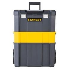 X1 STANLEY ESSENTIAL ROLLING WORKSHOP TOOLBOX, 3 TIER STACKABLE UNITS, STST1-80151.