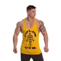 BOX OF ASSORTED ADULT CLOTHING TO INCLUDE GOLD'S GYM GGVST003 MEN'S MUSCLE JOE PREMIUM STRINGER VEST, GOLD, XL, ESSENTIALS MEN'S CLASSIC-FIT CARGO SHORT, BLACK, 44W, GINGER RAY WOMENS WHITE EM