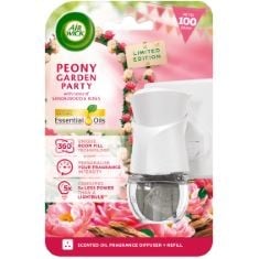 BOX OF ASSORTED HOME ITEMS TO INCLUDE AIR WICK PLUG IN DIFFUSER KIT, PEONY GARDEN PARTY, 1 DEVICE & 1 REFILL (19ML), LONG LASTING FRAGRANCE, LASTS UP TO 100 DAYS, PLUG IN AIR FRESHENER, PAXANPAX VB48