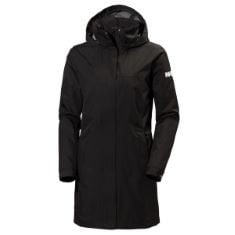 1 X HELLY HANSEN WOMENS ADEN LONG COAT, M, BLACK.