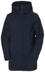 HELLY HANSEN WOMEN'S W VICTORIA MID LENGTH RAINCOAT, NAVY, M UK.