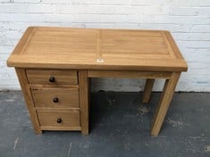 3 DRAWER COMPUTER DESK IN NATURAL WOOD (ZONE 2)