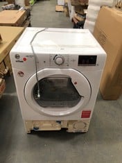 HOOVER H-DRY 300 LITE FREESTANDING TUMBLE DRYER IN WHITE - MODEL NO. HLEC8DE-80 - RRP £320 (ZONE 2)