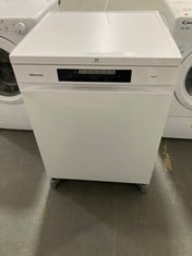 HISENSE FREESTANDING FULL SIZE DISHWASHER IN WHITE - MODEL NO. HS642D90WUK - RRP £299 (ZONE 1)