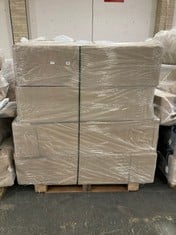 PALLET OF ASSORTED BED BASES / PARTS TO INCLUDE DOUBLE DIVAN BED BASE IN DARK GREY VELVET (ZONE 4)