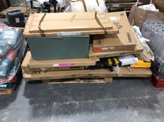 PALLET OF ASSORTED FURNITURE TO INCLUDE RACER BED FRAME - PRODUCT CODE. SCO001 (BOX 1/3, PART ONLY) (ZONE 4)