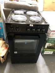 WILLOW 62L FREESTANDING WIDE SINGLE COOKER IN BLACK - MODEL NO. WE50SSB - RRP £245 (ZONE 1)