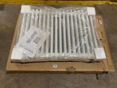 CAST IRON DOUBLE RADIATOR IN WHITE 600 X 830MM - PRODUCT CODE. 103G-600-18-DW - RRP £126 (ZONE 1)