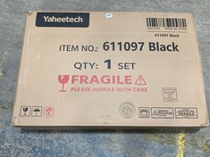 YAHEETECH GLASS DRAFTING TABLE IN BLACK - MODEL NO. 611097 (ZONE 1)