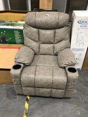 MANUAL RECLINER ARMCHAIR IN GREY (ZONE 1)