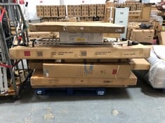 PALLET OF ASSORTED FURNITURE / PARTS TO INCLUDE SUNRISE KING SIZE STORAGE BED FRAME (BOX 2/3, PART ONLY) (ZONE 1)