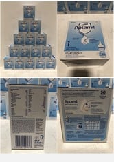 APPROX 15 X APTAMIL STARTER PACK READY TO FEED PRE-STERILISED 70ML BOTTLES AND TEATS FROM BIRTH INFANT MILK 6 X 70ML - BBE: 1/11/2024 (ZONE 1) (COLLECTION ONLY)