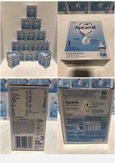 APPROX 17 X APTAMIL STARTER PACK READY TO FEED PRE-STERILISED 70ML BOTTLES AND TEATS FROM BIRTH INFANT MILK 6 X 70ML - BBE: 1/11/2024 (ZONE 1) (COLLECTION ONLY)