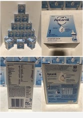 APPROX 18 X APTAMIL STARTER PACK READY TO FEED PRE-STERILISED 70ML BOTTLES AND TEATS FROM BIRTH INFANT MILK 6 X 70ML - BBE: 1/11/2024 (ZONE 1) (COLLECTION ONLY)