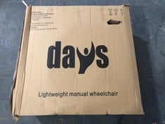 DAYS LIGHTWEIGHT ESCAPE SELF-PROPELLED NARROW WHEELCHAIR - RRP £157 (ZONE 1)