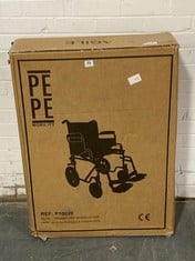 PEPE MOBILITY TRANSPORT WHEELCHAIR - MODEL NO. P10020 - RRP £139 (ZONE 1)