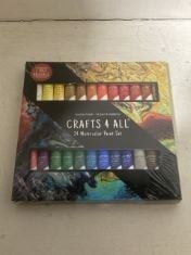 25 X CRAFTS 4 ALL 24 WATERCOLOUR PAINT SET.