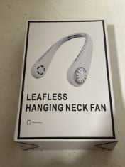 20 X LEAFLESS HANGING NECK FAN.