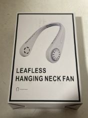 20 X LEAFLESS HANGING NECK FAN.