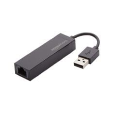 54 X BASICS USB TO ETHERNET ADAPTER - HI-SPEED 10/100 MBPS NETWORK LAN ADAPTER WITH USB 2.0 PORT AND RJ45 CONNECTOR, BLACK.