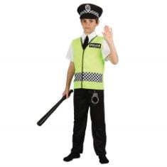 QTY OF ITEMS TO INLCUDE 14X ASSORTED KIDS FANCY DRESS TO INCLUDE WICKED COSTUMES BOYS POLICE OFFICER FANCY DRESS COSTUME - LARGE (8-10 YEARS), BRISTOL NOVELTY CAVEGIRL COSTUME WITH WIG (XL) CHILDS AG