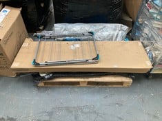 PALLET OF ASSORTED ITEMS TO INCLUDE MINKY ERGO IRONING BOARD IN BLACK / BLUE (KERBSIDE PALLET DELIVERY)