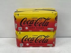 CAGE OF 54 X COCA COLA ZERO LEMON 8 X 330ML - BBE: 10/2024 (CAGE NOT INCLUDED)