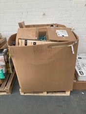 PALLET OF ASSORTED ITEMS TO INCLUDE KEPLIN 5 TIER SHOE RACK (KERBSIDE PALLET DELIVERY)