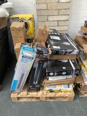 PALLET OF ASSORTED ITEMS TO INCLUDE STATUS 32'' TOWER FAN (KERBSIDE PALLET DELIVERY)