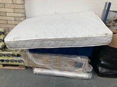 PALLET OF ASSORTED ITEMS TO INCLUDE WHITE DOUBLE MATTRESS (KERBSIDE PALLET DELIVERY)