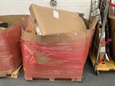 PALLET OF ASSORTED ITEMS TO INCLUDE KETER MARVEL GARDEN STORAGE BOX (KERBSIDE PALLET DELIVERY)