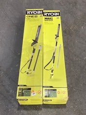 RYOBI ONE + 18V CORDLESS POLE HEDGE TRIMMER - MODEL NO. OPT1845 AND RYOBI MAX POWER CORDLESS POLE HEDGE TRIMMER - MODEL NO. RY36PHT5OA-O