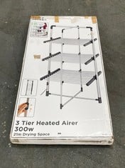 BLACK + DECKER 3 TIER HEATED AIRER & COVER 300W - MODEL NO. BXAR0005GB - RRP £109