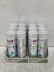 PALLET OF APPROXIMATELY 90 X HIPP ORGANIC FIRST INFANT MILK FROM BIRTH PACK OF 6 X 200ML - BBE 6.12.24 (COLLECTION ONLY)