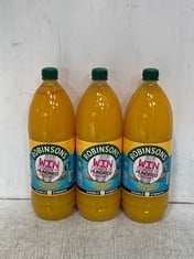 CAGE OF APPROXIMATELY 120 X ROBINSONS ORANGE & PINEAPPLE DOUBLE STRENGTH DRINK - BBE JUL25 (COLLECTION ONLY) (CAGE NOT INCLUDED)