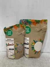 APPROXIMATELY 23 X ASSORTED ORGANIC FOODS TO INCLUDE WHOLE FOOD EARTH ORGANIC BUCKWHEAT FLOUR - BBE 30.11.24