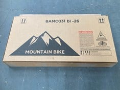 MOUNTAIN BIKE IN BLUE - MODEL NO. BAMC031 BL-26 - SIZE 131 X 20 X 68CM