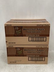 15 X BOXES OF WALKERS WORCESTER SAUCE FRENCH FRIES - BBE 5.10.24 (KERBSIDE PALLET DELIVERY)