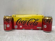 APPROXIMATELY 200 X INDIVIDUAL COKE ZERO LEMON CANS - BBE 30.11.24 (COLLECTION ONLY) (CAGE NOT INCLUDED)