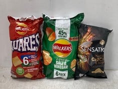 CAGE OF ASSORTED FOODS TOP INCLUDE WALKERS ROAST CHICKEN CRISPS - BBE 11/24 (CAGE NOT INCLUDED) (KERBSIDE PALLET DELIVERY)