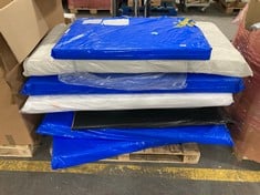 PALLET OF ASSORTED MATTRESSES TO INCLUDE MOTHER NURTURE DELUXE QUILTED FOAM TRAVEL COT MATTRESS (KERBSIDE PALLET DELIVERY)