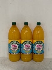 PALLET OF APPROXIMATELY 150X ROBINSONS ORANGE AND PINEAPPLE DOUBLE STRENGTH 1.75L BOTTLES BBE: JUL 25 (COLLECTION ONLY)