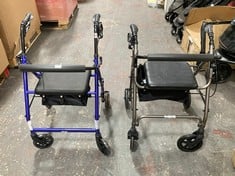 DRIVE ROLLATOR IN METALLIC BLUE TO INCLUDE DAYS ROLLATOR IN DARK GREY