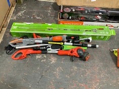 4 X ASSORTED ITEMS TO INCLUDE GREENWORKS POLE HEDGE TRIMMER RRP: £119