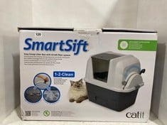 CATIT SMARTSIFT EASY SCOOP LITTER BOX WITH AIRSIFT FILTER SYSTEM RRP- £99