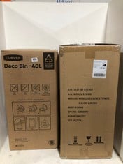 CURVER DECO BIN - 40L TO INCLUDE BASICS RECTANGLE SOFT-CLOSE WASTE BIN 30L