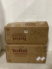 TEFAL SET 5PCS COMFORT MAX STAINLESS STEEL G972S544 TO INCLUDE TEFAL SET 5PCS G6 ORIGINS MARBLE B461S546